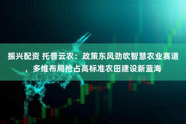 振兴配资 托普云农：政策东风劲吹智慧农业赛道，多维布局抢占高标准农田建设新蓝海