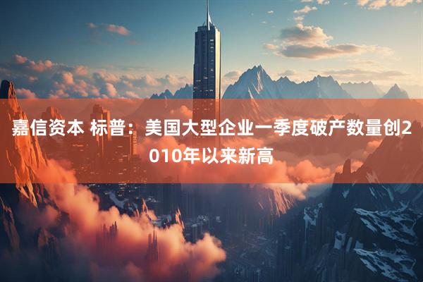 嘉信资本 标普：美国大型企业一季度破产数量创2010年以来新高
