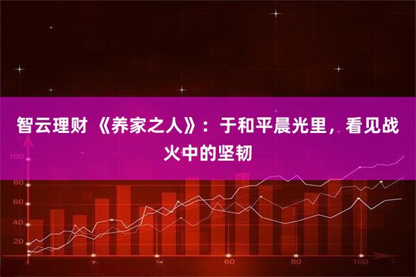 智云理财 《养家之人》：于和平晨光里，看见战火中的坚韧