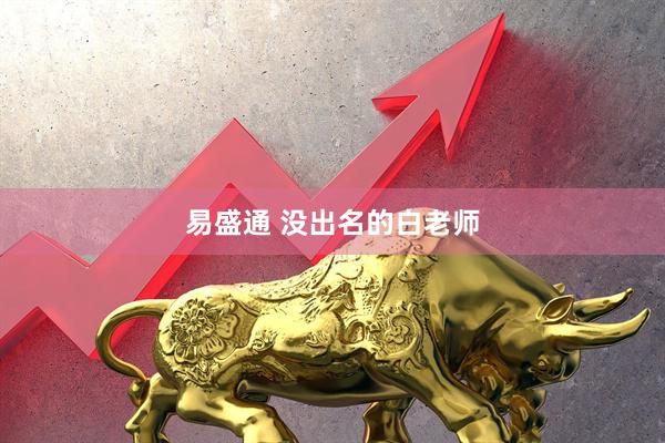 易盛通 没出名的白老师