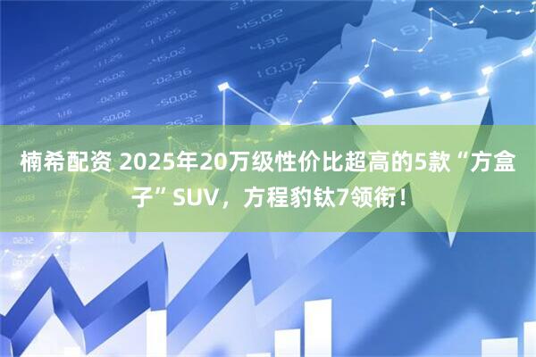 楠希配资 2025年20万级性价比超高的5款“方盒子”SUV，方程豹钛7领衔！