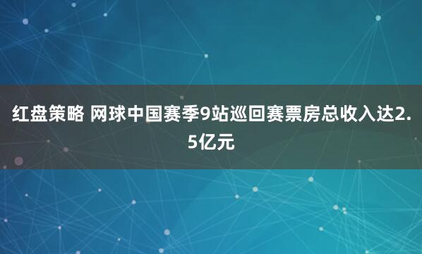红盘策略 网球中国赛季9站巡回赛票房总收入达2.5亿元